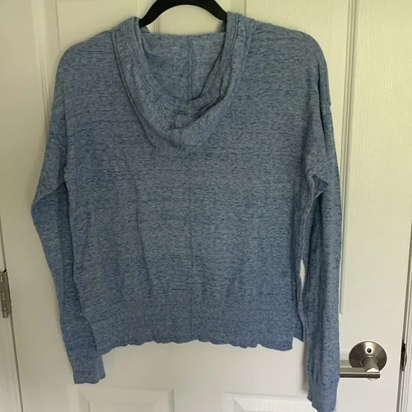 Gap blue heathered blue hoodie sweatshirt size medium - Picture 4 of 8